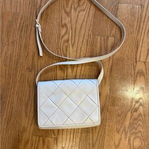 H&M Cream Quilted Crossbody Bag